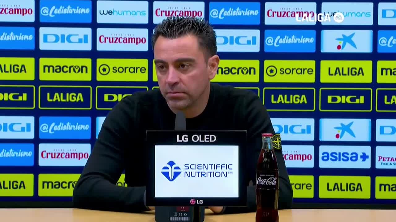 Rueda de prensa de Xavi tras el Cadiz vs Barcelona