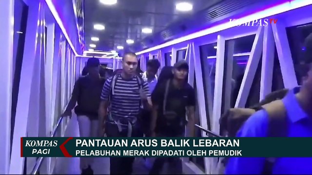 Arus Balik Lebaran, Pelabuhan Merak Dipadati oleh Pemudik