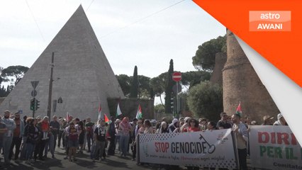 Protes di Rom gesa henti perang di Gaza