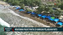 Libur Lebaran, Wisatawan Padati Pantai di Kawasan Pelabuhan Ratu