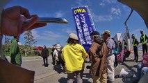 佐賀オスプレイ基地阻止行動での豊島のスピーチ、4月13日