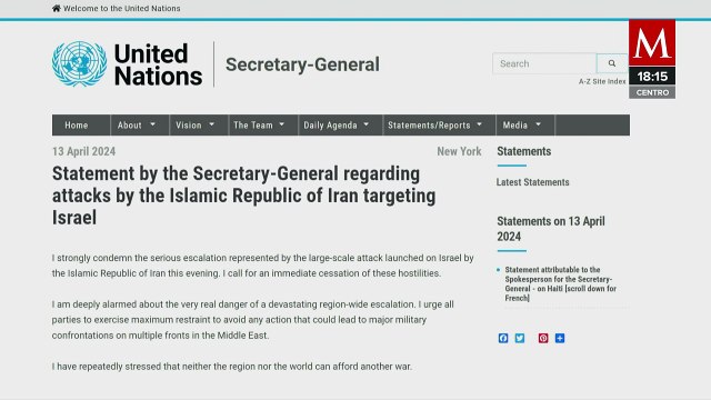 Israel reporta los daños causados por los proyectiles iranís