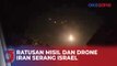 Detik-Detik Iran Serang Israel dari Udara,  Kirimkan Ratusan Misil