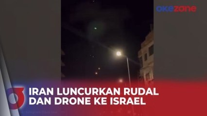 Detik-Detik Ratusan Rudal dan Drone Iran Serang Kota Eliat