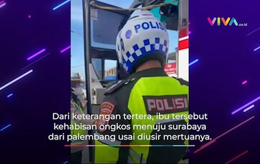 Polwan Bantu Keluarga Kehabisan Ongkos Karena Diusir Mertua