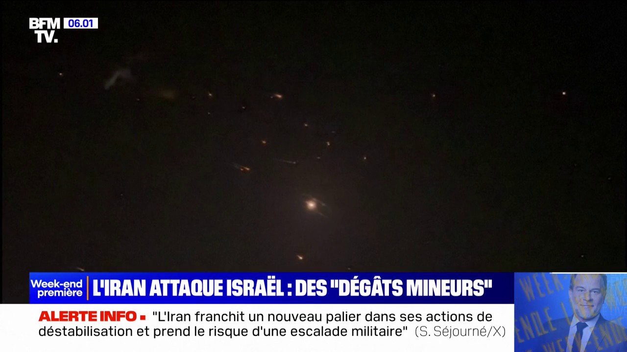 L'Iran attaque Israël avec plus de 200 drones, la "grande majorité" des projectiles ont été interceptés