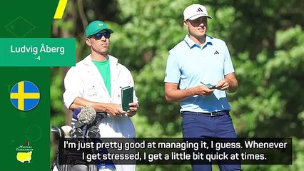 Golf does stress me out! Åberg ready for Masters final round