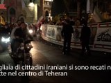 Iran, folla festeggia a Teheran dopo attacco a Israele