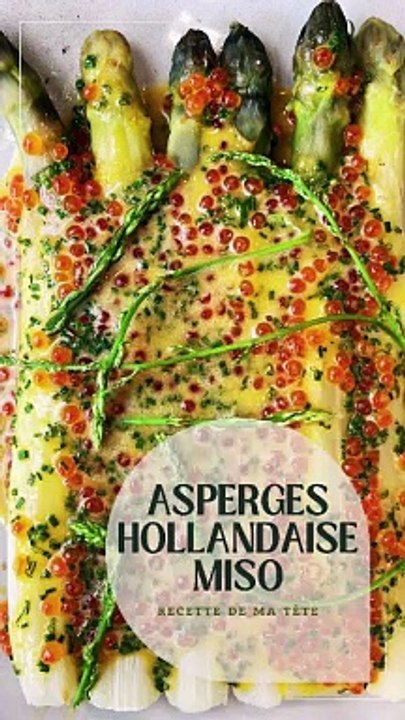 Asperges hollandaise twistée