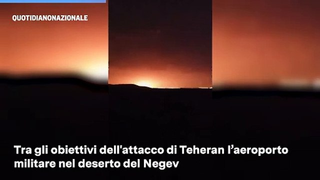 Pioggia di missili iraniani sulla base israeliana di Ramon