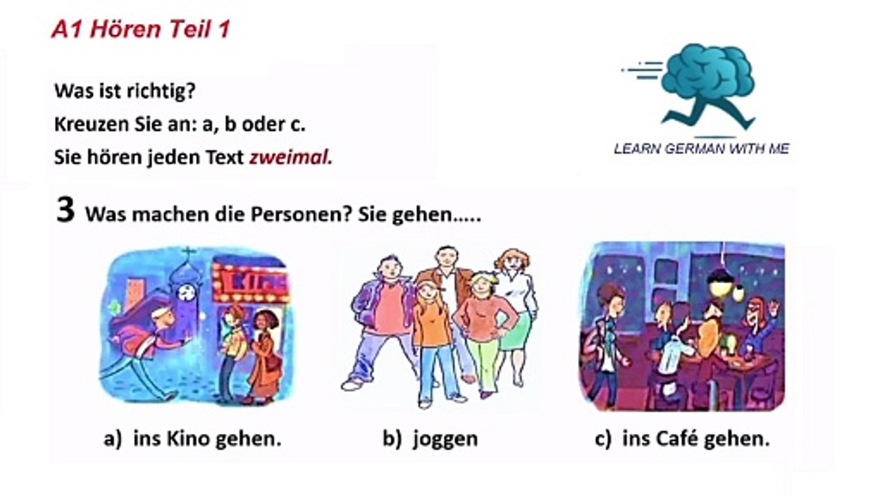 Deutsch Goethe A1 Hören mit Lösungen | 2