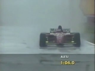 F1 – Jean Alesi (Ferrari V12) laps in qualifying – Argentina 1995