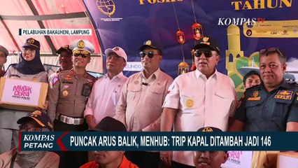 Download Video: Cegah Penumpukan Pemudik Puncak Arus Balik, Menhub Tambah Trip Kapal Jadi 146