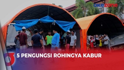 5 Pengungsi Rohingya Kabur dari Pengungsian di Aceh Barat di Malam Hari