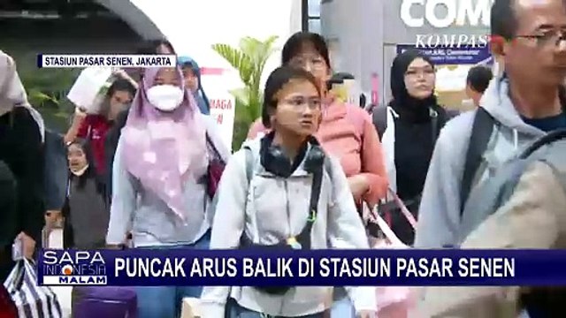 Puncak Arus Balik di Stasiun Pasar Senen Diprediksi Terjadi Hari Ini