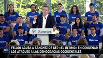 Feijóo acusa a Sánchez de ser «el último» en condenar los ataques a las democracias occidentales