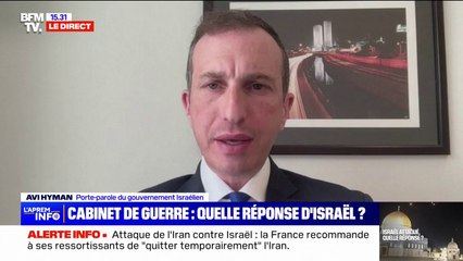 Attaque de l'Iran: la réaction du porte-parole du gouvernement israélien