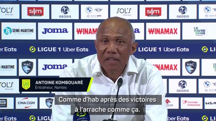 Antoine Kombouaré après le succès face au HAC : 