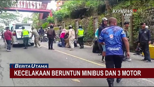 Kronologi Kecelakaan Beruntun di Padang, Libatkan Minibus dan 3 Sepeda Motor
