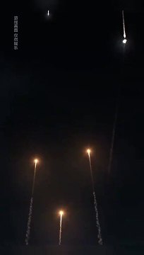 ¡Israel con la cúpula de hierro intercepta misiles lanzados por Irán!