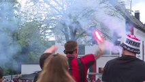 Leverkusen - Les supporters du Bayer Leverkusen prêt pour la fête !