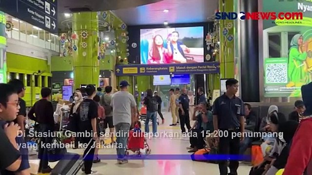 Arus Balik Lebaran, 15.200 Orang Tiba ke Jakarta Lewat Stasiun Gambir