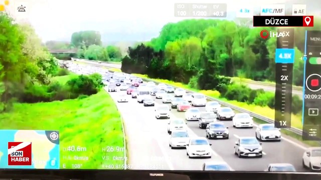 Düzce'de şerit ihlaline rekor ceza: 10 milyon 799 bin lira ceza yazıldı