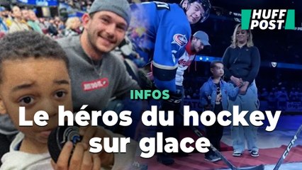 Il sauve un petit garçon d’un palet de hockey sur glace, le début d’une histoire dont l’Amérique raffole