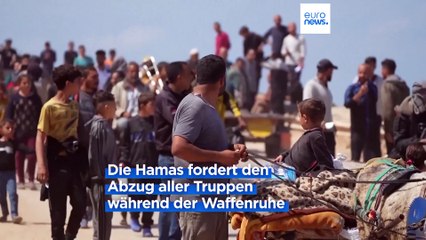 Скачать видео: Hamas lehnt Vorschlag zur Waffenruhe im Gazastreifen ab