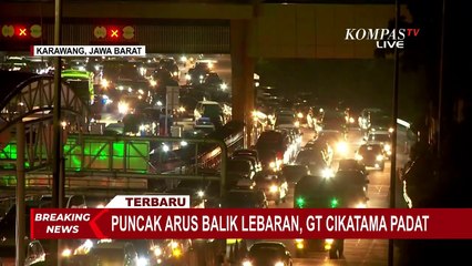 Descargar video: Arus Balik Lebaran di Gerbang Tol Cikatama Padat Merayap, Begini Situasinya