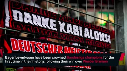 Breaking News - Bayer Leverkusen crowned Bundesliga champions