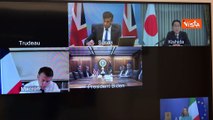 Attacco dell'Iran su Israele, la riunione del G7 in videoconferenza da Palazzo Chigi