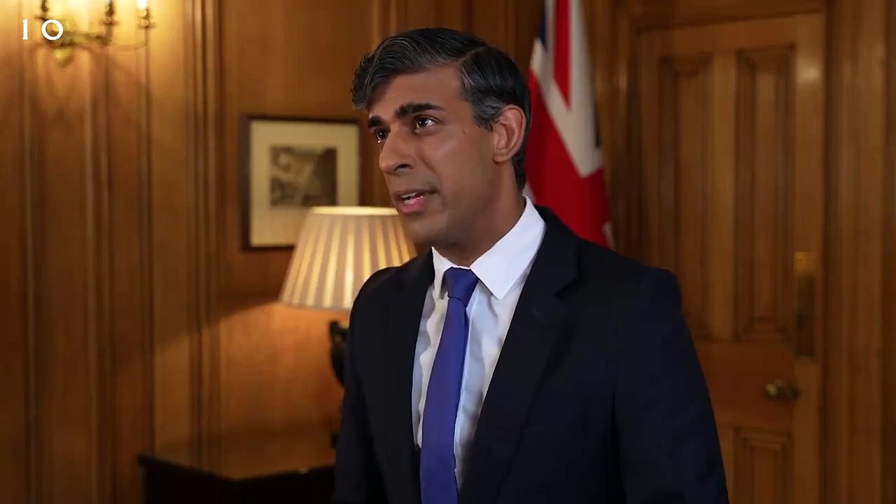 UK Prime Minister Rishi Sunak praises the outstanding work done by British fighter pilots last night in defending Israel.