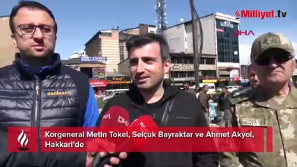 Korgeneral Metin Tokel, Selçuk Bayraktar ve Ahmet Akyol’dan Hakkari'deki askerlere ziyaret