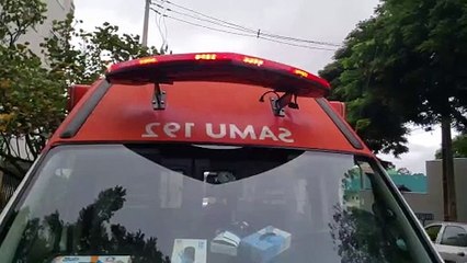 Criança corta o pé com aquário de peixe e é socorrida pelo Samu no Tropical