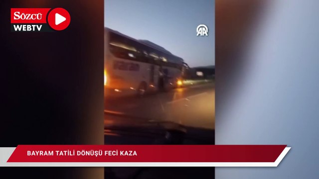 Bayram tatili dönüşü katliam gibi kaza: 4 ölü