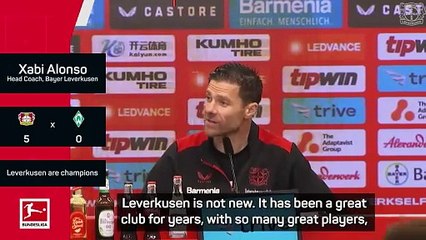 I couldn't expect something this good - Xabi Alonso as Leverkusen claim first title
