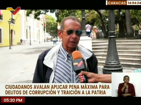 Caracas | Ciudadanos opinan sobre aplicación de pena máxima a los corruptos y traidores de la patria