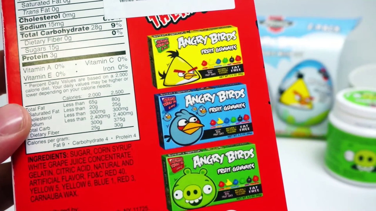 Angry Birds Surprise Eggs Unboxing