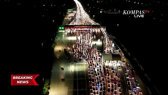 Puncak Arus Balik Lebaran, Gerbang Tol Cikatama Terpantau Padat