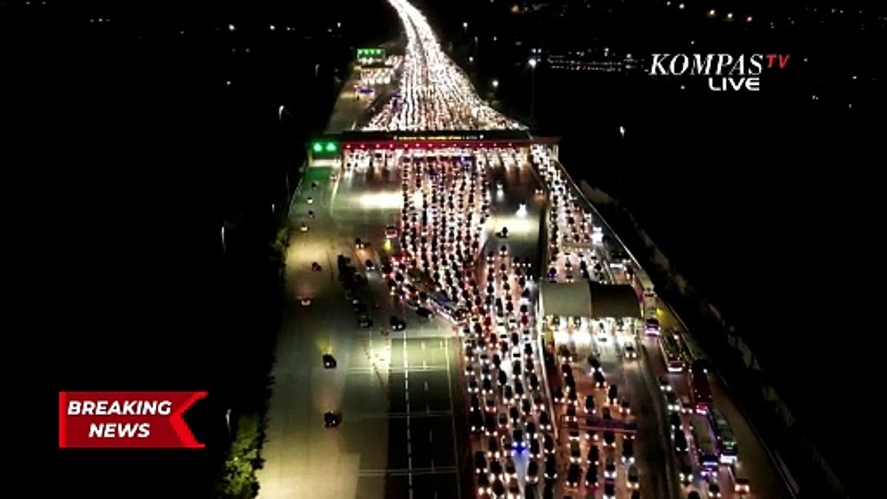 Puncak Arus Balik Lebaran, Gerbang Tol Cikatama Terpantau Padat