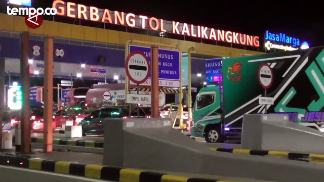 Puncak Arus Balik di Gerbang Tol Kalikangkung Sudah Usai