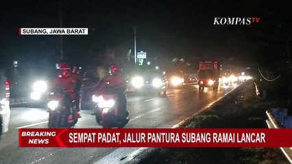 Sempat Padat, Jalur Pantura Subang Ramai Lancar