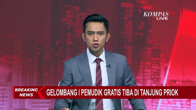 Gelombang Pertama Pemudik Gratis dari Semarang Tiba di Dermaga Terminal Tanjung Priok