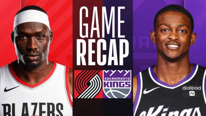Game Recap: Kings 121, Trail Blazers 82