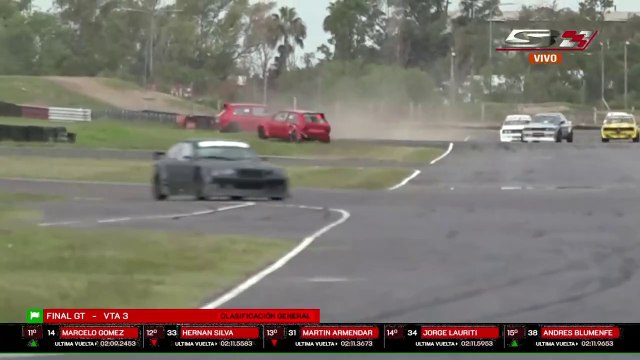 Asociacion Argentina de Automoviles CAS GT1 GT2 GT3 2024 Buenos Aires 2 Final De Santis Sucari Big Crash