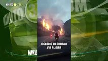 ¡Atención! Voraz incendio forestal en Robledo