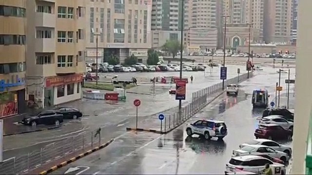 Road heading towards Al Khan Junctions blocked