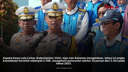 Korlantas Polri: Angka Kecelakaan saat Mudik dan Balik Lebaran 2024 Menurun