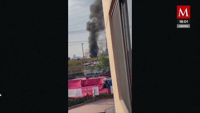 Reportan el desplome de un helicóptero en la alcaldía Coyoacán, Ciudad de México